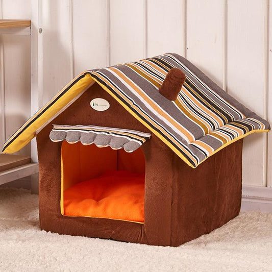 Removable Cover Mat Dog House Beds