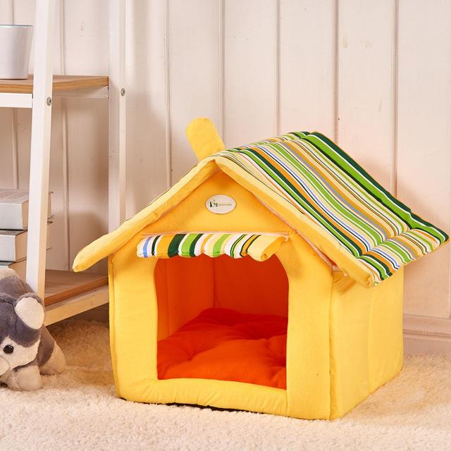 Removable Cover Mat Dog House Beds