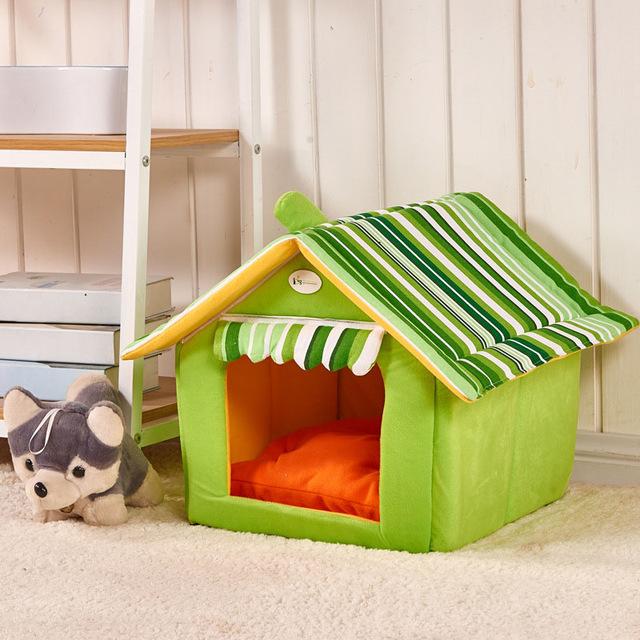 Removable Cover Mat Dog House Beds