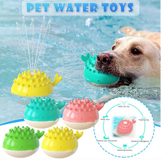 Electric Water Floating Swimming Pet Bathing Water Spray Toy